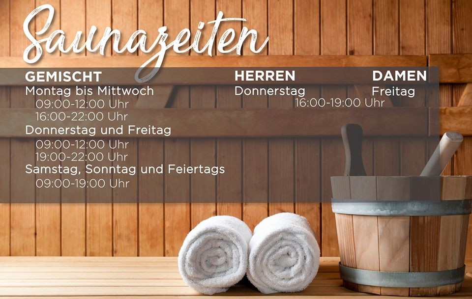 SAUNAZEITEN & KURSPLAN
