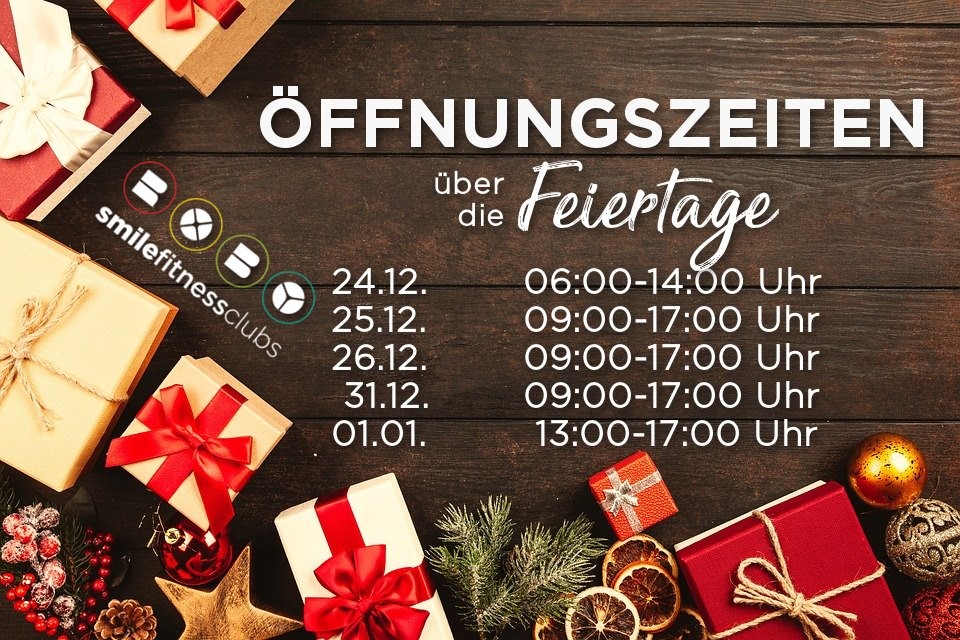 ÖFFNUNGSZEITEN FEIERTAGE & KURSSPECIALS