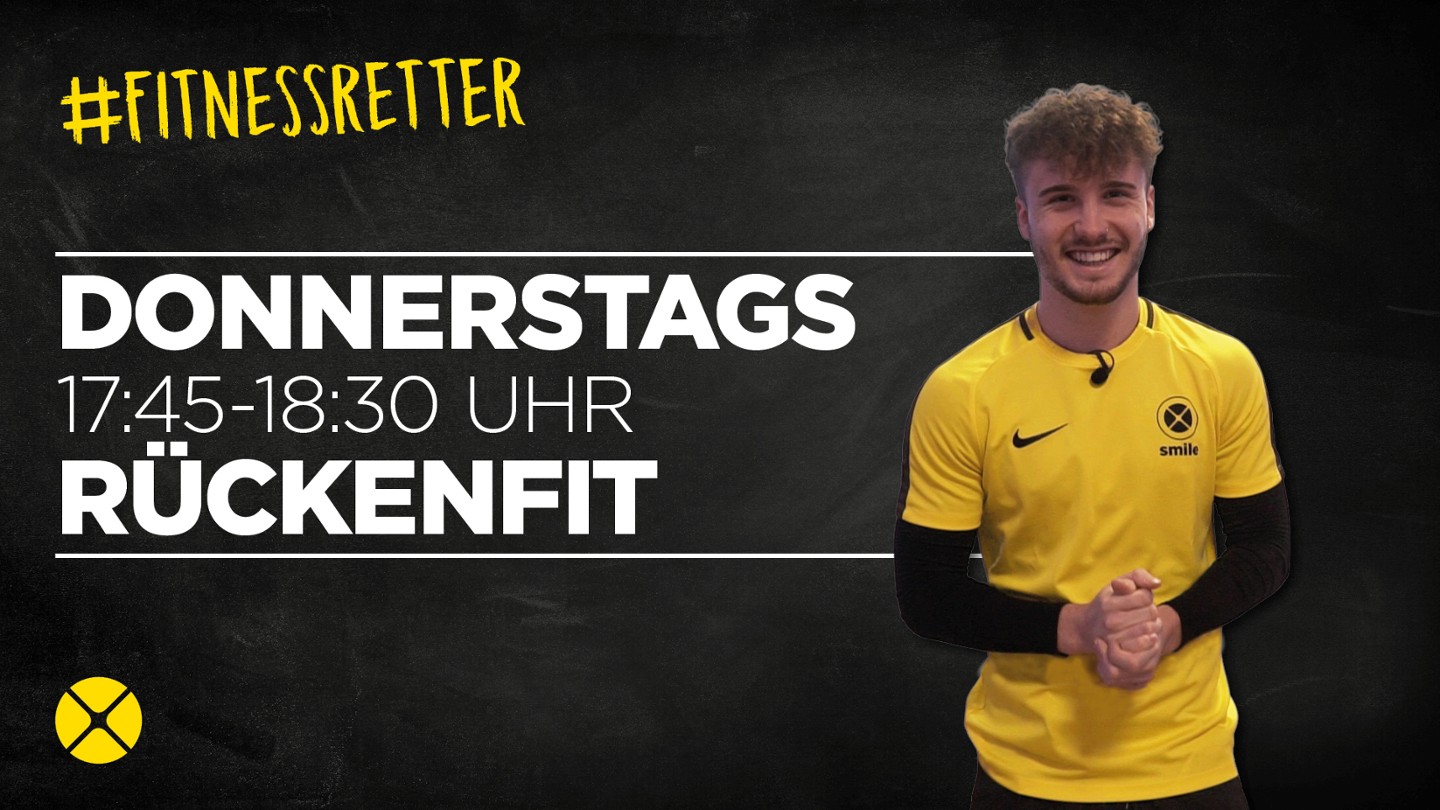 RÜCKENFIT LIVE um 17:45 Uhr!