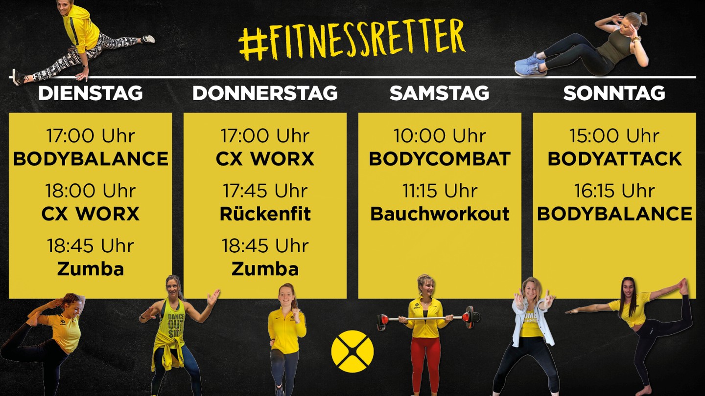 NEUER LIVE-KURSPLAN!